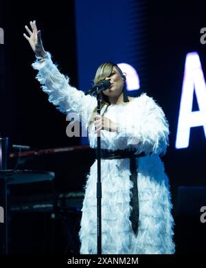 gabrielle Preforming at the  at the In It Together Festival, Margam, Port Talbot Stock Photo