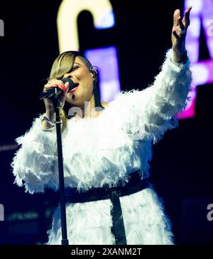 gabrielle Preforming at the  at the In It Together Festival, Margam, Port Talbot Stock Photo