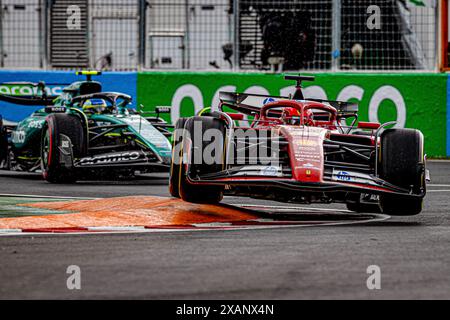 Charles Leclerc (MON) - Scuderia Ferrari - Ferrari SF-24 - Ferrari during Formula 1 Aws Grand Prix du Canada 2024, Montreal, Quebec, Canada, from Jun 6th to 9th - Round 9 of 24 of 2024 F1 World Championship Stock Photo