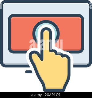 Icon for pay per click,subscribe Stock Vector