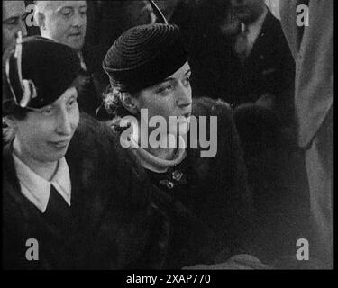 American Civilians in the Audience in a Courtroom During the Lindbergh ...