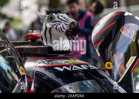 Le Mans, France, June 08 2024 #183 AFCorse (ITA) Oreca 07 - Gibson (LM2 Pro/Am) - François Perrodo (FRA) / Ben Barnicoat (GBR) / Nicolas Varrone (ARG) Stock Photo