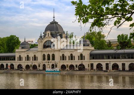 The City Park Ice Rink and Boating building, Budapest, Hungary Stock Photo