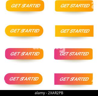 Click here button with arrow pointer clicking icon Stock Vector