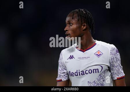 Athens, Greece. 29th May, 2024. Christian Kouame of ACF Fiorentina looks on during the UEFA Europa Conference League match at AEK Arena, Athens. Picture credit should read: Jonathan Moscrop/Sportimage Credit: Sportimage Ltd/Alamy Live News Stock Photo