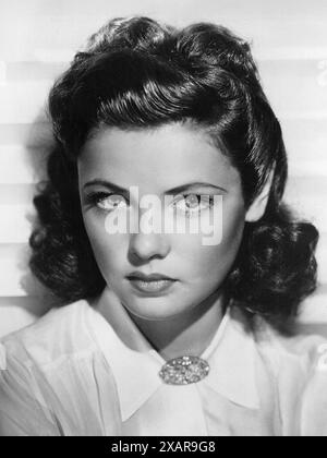 Gene Tierney. Portrait of the American actress, Gene Eliza Tierney (1920-1991), publicity still, 1941 Stock Photo