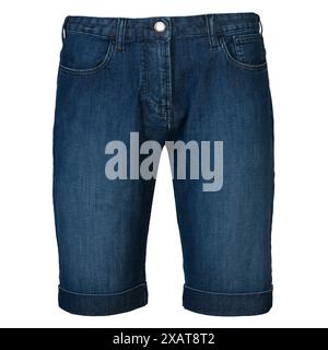 Denim Shorts Front View Stock Photo