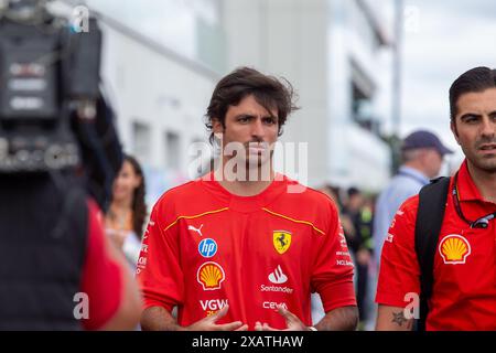 Montreal, Quebec, Canada. 8th June, 2024. Carlos Sainz Jr. (ESP) - Scuderia Ferrari - Ferrari SF-24 - Ferrari.during Formula 1 Aws Grand Prix du Canada 2024, Montreal, Quebec, Canada, from Jun 6th to 9th - Round 9 of 24 of 2024 F1 World Championship (Credit Image: © Alessio De Marco/ZUMA Press Wire) EDITORIAL USAGE ONLY! Not for Commercial USAGE! Stock Photo