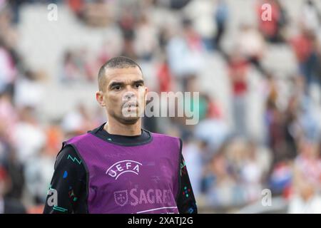 June 08, 2024. Lisbon, Portugal. Portugal's and Porto defender Pepe (3) in action during the International Friendly game, Portugal vs Croatia Credit: Alexandre de Sousa/Alamy Live News Stock Photo