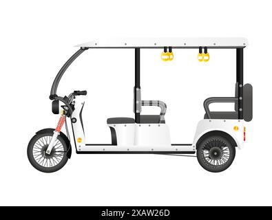 Vector Illustration of Electric Rickshaw Stock Vector