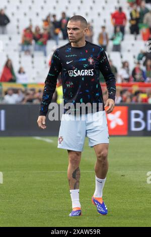 June 08, 2024. Lisbon, Portugal. Portugal's and Porto defender Pepe (3) in action during the International Friendly game, Portugal vs Croatia Credit: Alexandre de Sousa/Alamy Live News Stock Photo