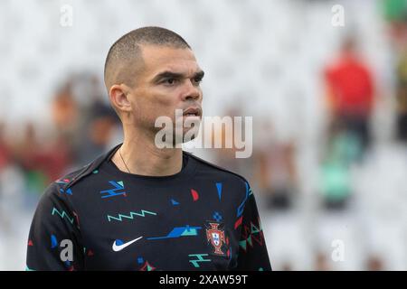 June 08, 2024. Lisbon, Portugal. Portugal's and Porto defender Pepe (3) in action during the International Friendly game, Portugal vs Croatia Credit: Alexandre de Sousa/Alamy Live News Stock Photo