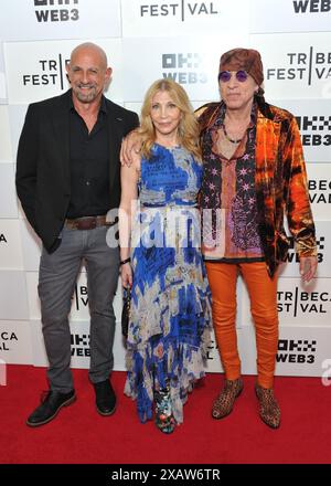 New York, USA. 08th June, 2024. L-R: Bill Teck, Maureen Van Zandt and Steven Van Zandt attend the world premiere of Stevie Van Zandt: Disciple at BMCC at the Tribeca Festival in New York, NY on June 8, 2024. (Photo by Stephen Smith/SIPA USA) Credit: Sipa USA/Alamy Live News Stock Photo