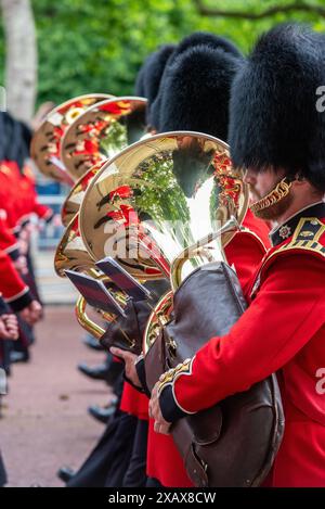 Coldstream Guards Band Marching Trooping The Colour Color The Mall ...