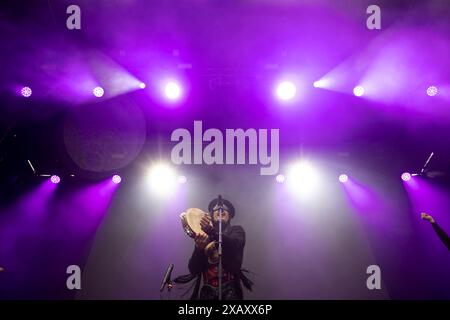 Palencia, Spain. 08th June, 2024. Spanish singer Rodrigo Cuevas performs during a concert at the Palencia Sonora Music Festival on June 8, 2024. (Photo by COOLMedia/NurPhoto) Credit: NurPhoto SRL/Alamy Live News Stock Photo