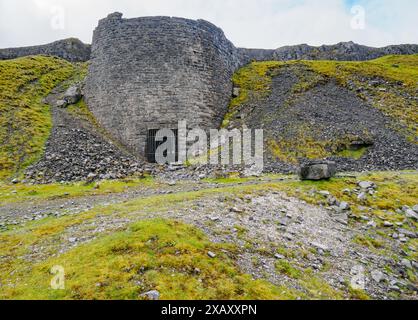 Lime kilns at Herbert's Quarry or the Black Mountain Quarries in the western Brecon Beacons Bannau Brycheiniog in South Wales UK Stock Photo