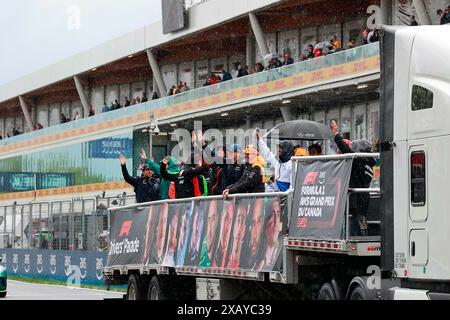 Montreal, Kanada. 09th June, 2024. 09.06.2024, Circuit Gilles-Villeneuve, Montreal, FORMULA 1 AWS GRAND PRIX DU CANADA 2024, pictured driver parade Credit: dpa/Alamy Live News Stock Photo