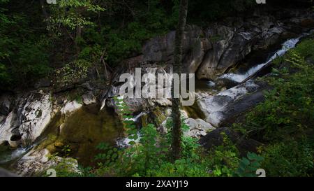 Photographs taken at Kent Falls state park in Connecticut. Taken on September 15th 2023. Stock Photo