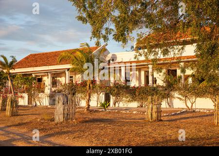 Mozambique, Cabo Delgado, Quirimbas, Ilha do Ibo, Refurbished building Stock Photo