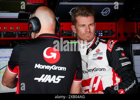 Montreal, Kanada. 09th June, 2024. 09.06.2024, Circuit Gilles-Villeneuve, Montreal, FORMULA 1 AWS GRAND PRIX DU CANADA 2024, in the picture Nico Hulkenberg (DEU), Haas F1 Team Credit: dpa/Alamy Live News Stock Photo