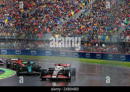 Montreal, Kanada. 09th June, 2024. 09.06.2024, Circuit Gilles-Villeneuve, Montreal, FORMULA 1 AWS GRAND PRIX DU CANADA 2024, in the picture Nico Hulkenberg (DEU), Haas F1 Team Credit: dpa/Alamy Live News Stock Photo