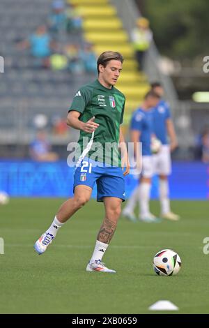 Stadio Carlo Castellani, Empoli, Italy. 9th June, 2024. International Football Friendly, Italy versus Bosnia Herzegovina; Nicolo Fagioli of Italy Credit: Action Plus Sports/Alamy Live News Stock Photo