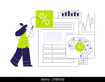 AI-Driven Credit Risk Assessment abstract concept vector illustration ...