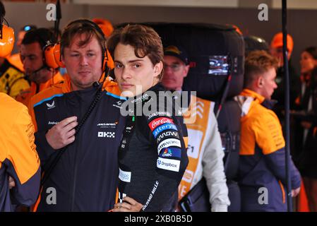 Montreal, Canada. 09th June, 2024. Oscar Piastri (AUS) McLaren. Formula 1 World Championship, Rd 9, Canadian Grand Prix, Sunday 9th June 2024. Montreal, Canada. Credit: James Moy/Alamy Live News Stock Photo