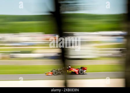 Elkhart Lake, Wi, USA. 9th June, 2024. PIETRO FITTIPALDI (30) of Miami, Florida practices for the XPEL Grand Prix at Road America in Elkhart Lake, WI. (Credit Image: © Walter G. Arce Sr./ASP via ZUMA Press Wire) EDITORIAL USAGE ONLY! Not for Commercial USAGE! Credit: ZUMA Press, Inc./Alamy Live News Stock Photo