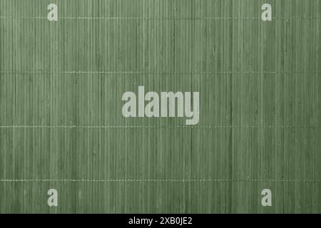 Sage green bamboo mat as background, closeup Stock Photo
