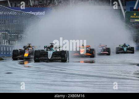 Montreal, Canada. 09th June, 2024. Circuit Gilles-Villeneuve Start of the Canadian Formula 1 Grand Prix, 9th round of the Formula 1 World Championship from June 7 to 9, 2024 on the Gilles Villeneuve circuit . (Philippe Nanchino/SPP) Credit: SPP Sport Press Photo. /Alamy Live News Stock Photo