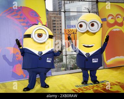Ny. 09th June, 2024. The Minions at arrivals for DESPICABLE ME 4 Premiere, Jazz At Lincoln Center, New York, NY, June 09, 2024. Credit: Christina DeOrtentiis/Everett Collection/Alamy Live News Stock Photo