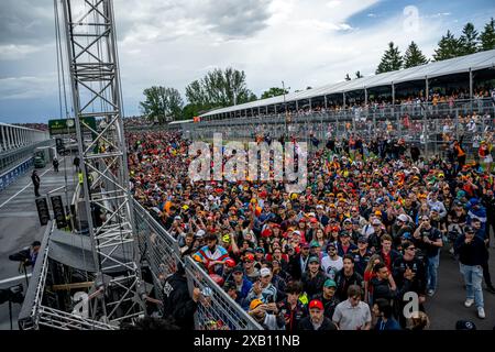 Montreal, Canada, June 09, Canadian Grand Prix, from Circuit Gilles Villeneuve, Montreal competes for Canada 2024. Race day, round 09 of the 2024 Formula 1 championship. Credit: Michael Potts/Alamy Live News Stock Photo