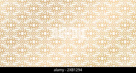 modern geometric vector designs seamless pattern illustration golden colors isolated white backgrounds for wallpaper concept, fabric, textile, Stock Vector
