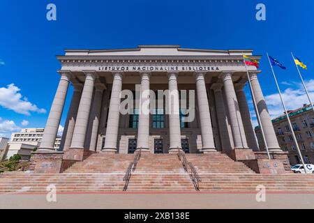 Martynas Mazvydas National Library of Lithuania in Vilnius Stock Photo