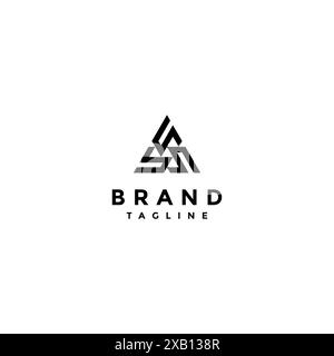 Triangle Symbol Of Three Letter B Logo Design. Initial Letter bbb Forming a Mountain Peak Symbol Logo Design. Stock Vector