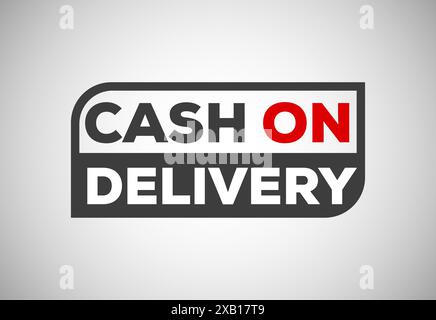 Cash on delivery graphic label sign icon design for business marketing Stock Vector