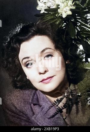 Leander, Zarah, 15.3.1907 - 23.6.1981, Swedish actress and singer, portrait, 1950s, ADDITIONAL-RIGHTS-CLEARANCE-INFO-NOT-AVAILABLE Stock Photo