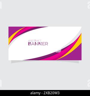 Abstract Banner Cool and Dinamic design. template design Stock Vector