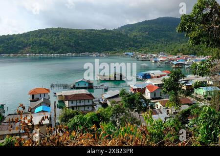 Indonesia Anambas Islands - Terempa fishing village Siantan Island Stock Photo