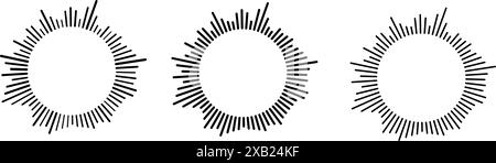 sound waveform pattern for radio podcasts, music players, video editors, voice messages in social media chats  Stock Vector