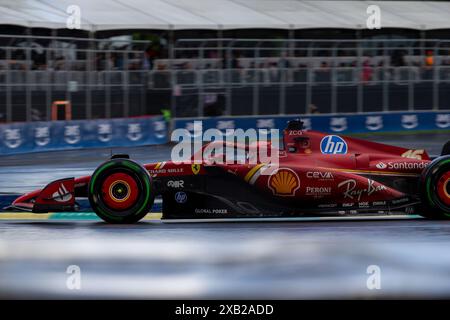 Montreal, Canada. 9 Jun, 2024. Charles Leclerc of Monaco driving the (16) Scuderia Ferrari SF-24 Ferrari, during Gp du Canada, Formula 1, at Circuit Gilles Villeneuve. Credit: Alessio Morgese/Alessio Morgese / Emage / Alamy live news Stock Photo