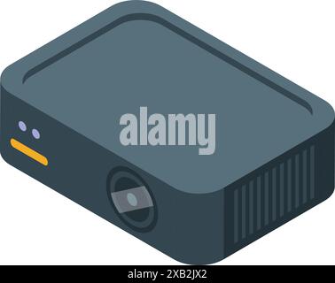 Modern digital projector for showing presentations and videos Stock Vector