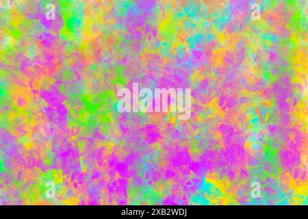 This image showcases a vivid abstract texture composed of intermingling colors and shapes, creating a mesmerizing effect ideal for backgrounds or crea Stock Photo