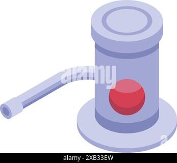 Nuclear power plant cooling tower releasing steam while generating electricity Stock Vector