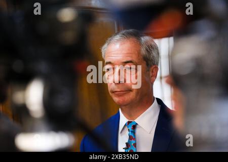 London, UK. 10th June 2024. Reform UK Reform UK Economic Policy Launch with Richard Tice and Nigel Farage. Credit: Matthew Chattle/Alamy Live News Stock Photo