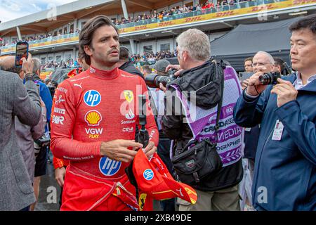 Carlos Sainz Jr. (ESP) - Scuderia Ferrari - Ferrari SF-24 - Ferrariduring Formula 1 Aws Grand Prix du Canada 2024, Montreal, Quebec, Canada, from Jun 6th to 9th - Round 9 of 24 of 2024 F1 World Championship Stock Photo