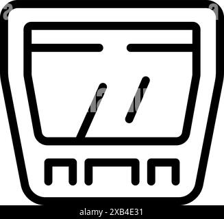 Router providing secured connection with signal strength displayed Stock Vector