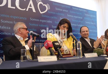 GYE SOLCA MISS UNIVERSE Guayaquil, Monday, June 10, 2024 The Nicaraguan Sheynnis Palacios, Miss Universe 2023 participated in the press conference, where Solca presented the Hope project, aimed at children with cancer Photos CÃ sar Munoz API Guayaquil Guayas Ecuador SOI GYE SOLCA MISSUNIVERSE c21b022284e2840b7a030afb71f94cbc Copyright: xCÃ sarxMunozx Stock Photo