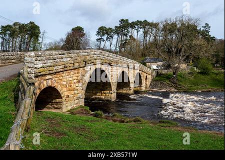 The Paperhaugh Bridge in Northumberland UK Stock Photo